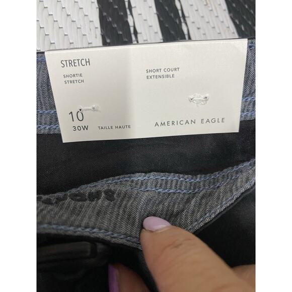 American Eagle Shortie Size 10 Black - Picture 5 of 5